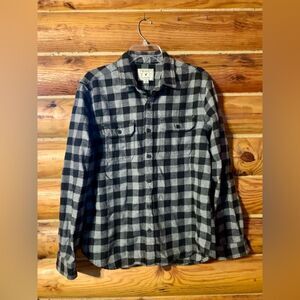 Men’s American Eagle AE Flannel Button Up Shirt Size Large
